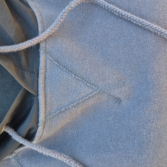 Charles and a Half Casual Blue Hoodie w Black Poly Hoodie, Kangeroo Pockets Sz M - Picture 3 of 9